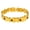 Gold, variant on Stainless Steel Fish Rhinestone Jet Size 7 Polished Design Ring Silver R117