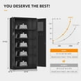 thumbnail image 3 of INTERGREAT 5-Tier Metal Garage Cabinet with Locking Door, Tall Muti-Functional Lockable Storage Cabinet with Lock and Pegboard, Grey Steel Tool Cabinets with 4 Adjustable Shelves, 3 of 8