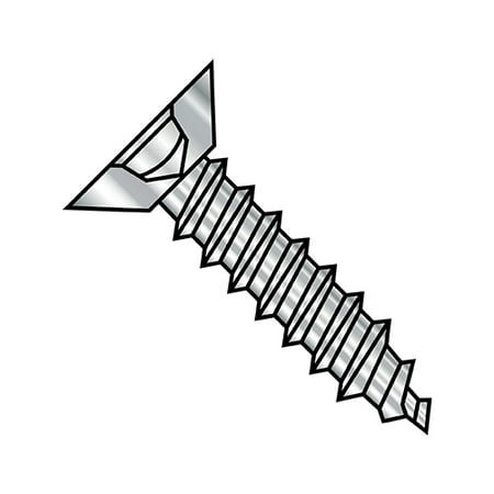 

10-16X1/2 Square Flat Undercut Self Tapping Screw Type AB Full Thread 18 8 Stainless Steel (Pack Qty 4 000) BC-1008ABQU188