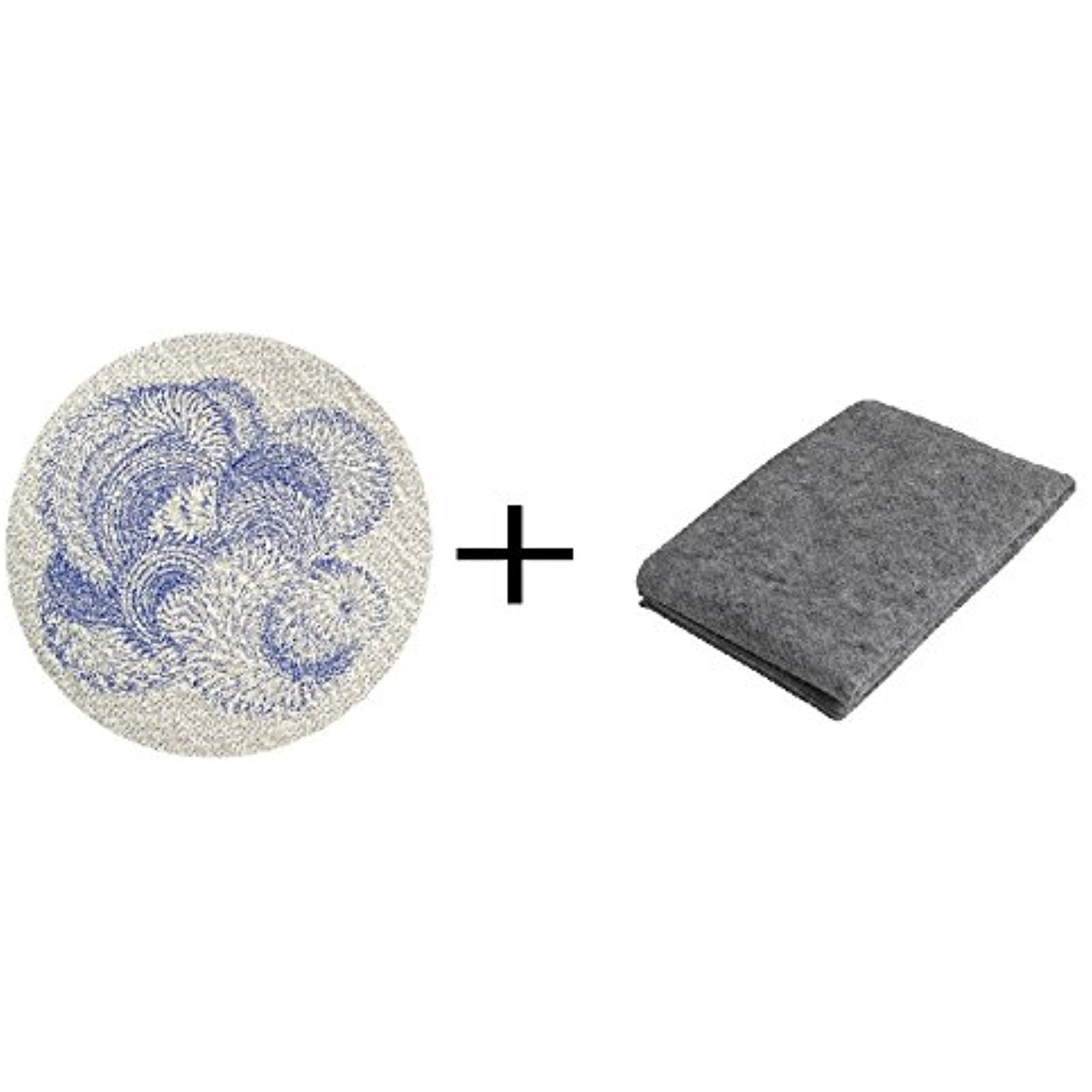 Ikea Rug, low pile, white 91" and Ikea Rug underlay with antislip 5' 5"x7' 9"