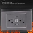 thumbnail image 4 of Toma De Pared USB Tipo C Puerto 15A Retardante De Llama Toma De Corriente De Pared Eléctrica Para El Hogar Sala De Estar Dormitorio, 4 of 7