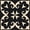 Brown/Black, variant on Mi Alma Floral Brown Black Tile Stickers - Removable Vinyl 4x4, 24 pcs