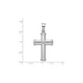 thumbnail image 3 of 925 Sterling Silver Polished Hollow Reversible Religious Faith Cross Pendant Necklace 48x25mm Wide Pendant for Women, 3 of 6