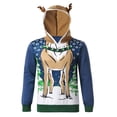 thumbnail image 2 of Hombres Casual Moda Manga Larga Navidad Con Capucha Asta Estampado Colorblock Sudadera Blusa Pompotops  oipoqjl52746, 2 of 7