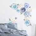 thumbnail image 4 of Pegatinas de pared de peonías florales, pegatinas de pared de flores, carteles de pared de peonías y rosas, pegatinas de pared de flores de acuarela, papel tapiz para dormitorio, sala de estar, 4 of 8