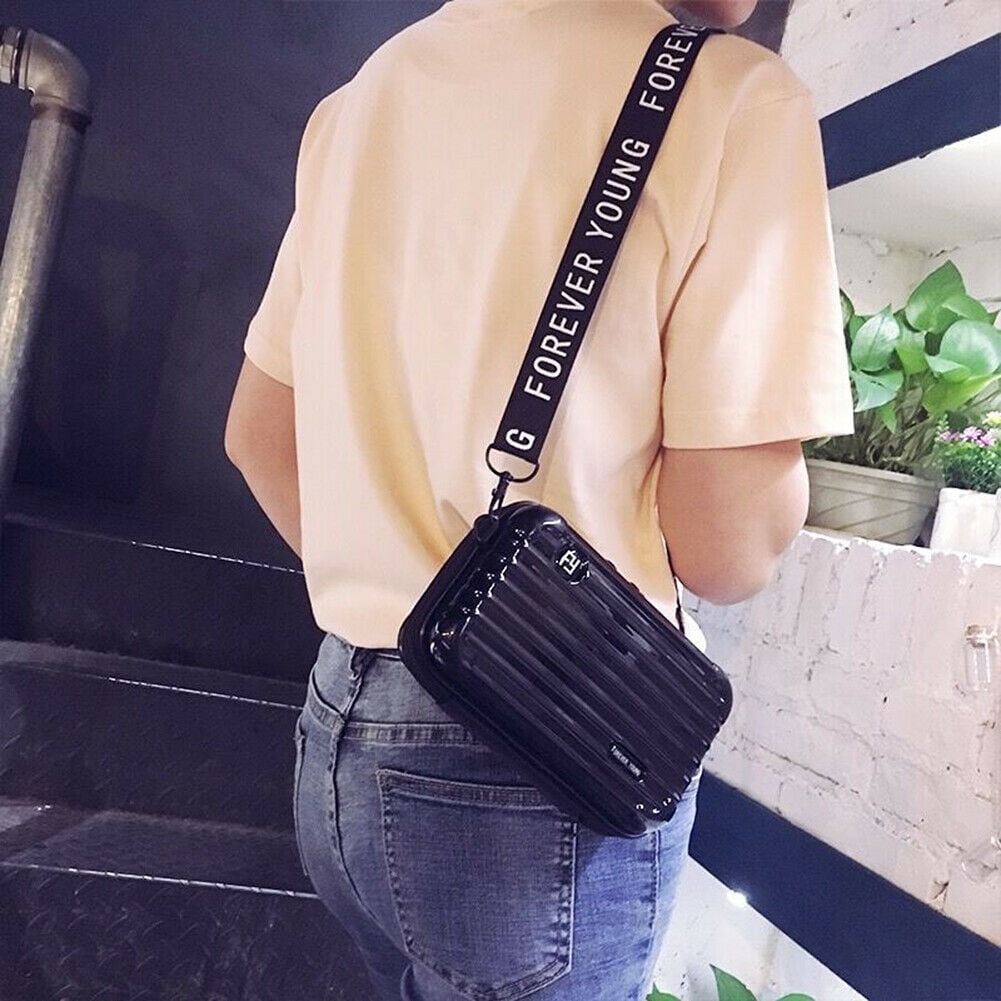 Crossbody Travel Purse Smoke Green Canvas Crossbody Bag Women