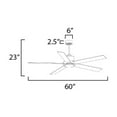 thumbnail image 3 of Maxim Lighting - Daisy - 5 Blade Hugger Ceiling Fan with Light Kit-23 Inches, 3 of 5