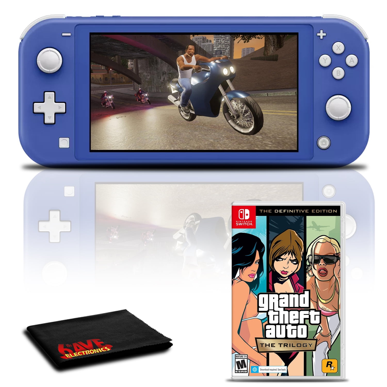 Nintendo Switch Lite (Gray) with Grand Theft Auto: The Trilogy ...