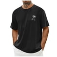 thumbnail image 2 of LUOGENLI T-shirts pour Homme pour Hommes T-shirts Graphiques Vintage T-shirts à Imprimé Floral et Lettrage Col Rond Manches Courtes T-shirts Décontractés d'Été Mode Urbaine T-shirts pour Homme T-Shirt Graphique Saint-Patrick Noir TG, 2 of 8
