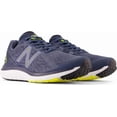 thumbnail image 1 of New Balance Men's 10.5 D Fresh Foam 680 v7 Running Shoes in Navy/Yellow, 1 of 6