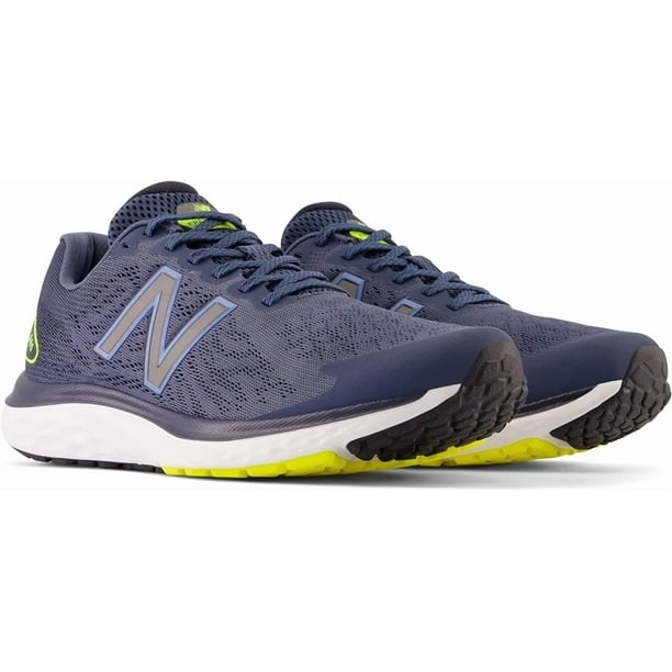 New Balance Men's 10.5 D Fresh Foam 680 v7 Running Shoes in Navy/Yellow