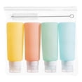 thumbnail image 1 of HBFAGFB Storage Containers with Lids 4pcs Condiment Bottles Reusable Kitchen Packaging Tool C, 1 of 3