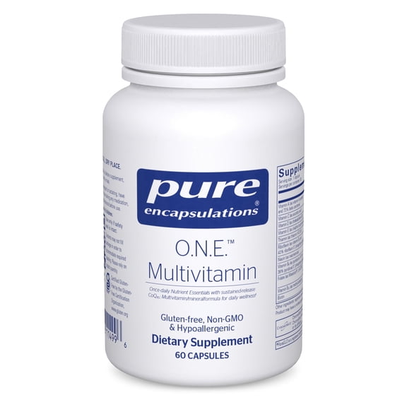 Pure Encapsulations O.N.E. Multivitamin with Metafolin & CoQ10, 60 Count