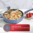 thumbnail image 2 of T-fal Kitchen Solutions Nonstick Cookware, Jumbo Cooker, 5 quart, Blue, 2 of 9