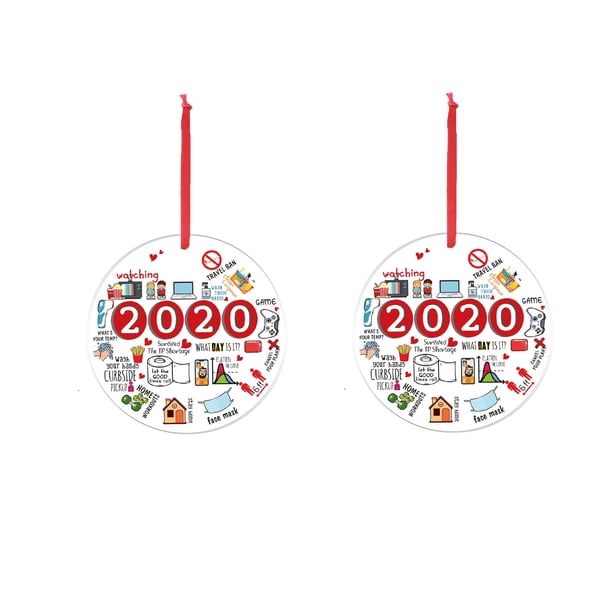 onlyliua para Interior/Exterior Adornos Colgantes con Formas Personalizadas para Decoración Navideña.