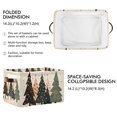 thumbnail image 2 of Yayeee Canvas Storage Basket with Handles for Shelves Fabric Bins Closet Organizer, Beige Christmas Trees, 2 of 8