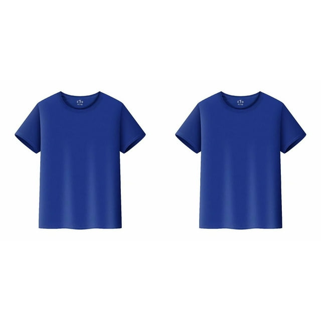 (Lot de 2) Kcodviy T-Shirts pour Enfants Courts Garçons Manches Muscle Hauts Unis T-Shirts Haut Thermique pour Garçons Garçon et Fille Unisexe Garçon Chandail à Manches Longues Tout-Petit Enfants Col Rond Chandail à Manches Longues T-Shirt Garçon Tout-Petit