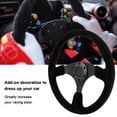 thumbnail image 3 of Steering Wheel Modification, Black Stitching Racing Steering Wheel Lightweight Rustproof Aluminum Frame  for Automobile, 3 of 7