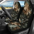 thumbnail image 2 of KUIFORTI Soft Car Seat Covers Front and Rear Seat Protector Hunting Camo Car Accessories for Women Easy to Install Auto Car Front Seat Covers Universal Fit Trucks SUVs Sedans, 2 of 6