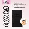 thumbnail image 4 of Scunci No Damage Hosiery Ponytail Hair Ties, Black, 20 Count, 4 of 8