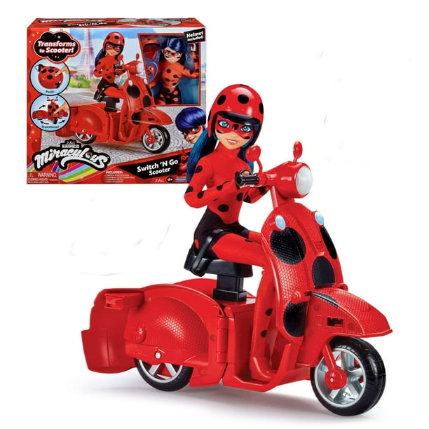 Muñeca Playset Bandai Miraculous Ladybug Switch N Go, 26 cm