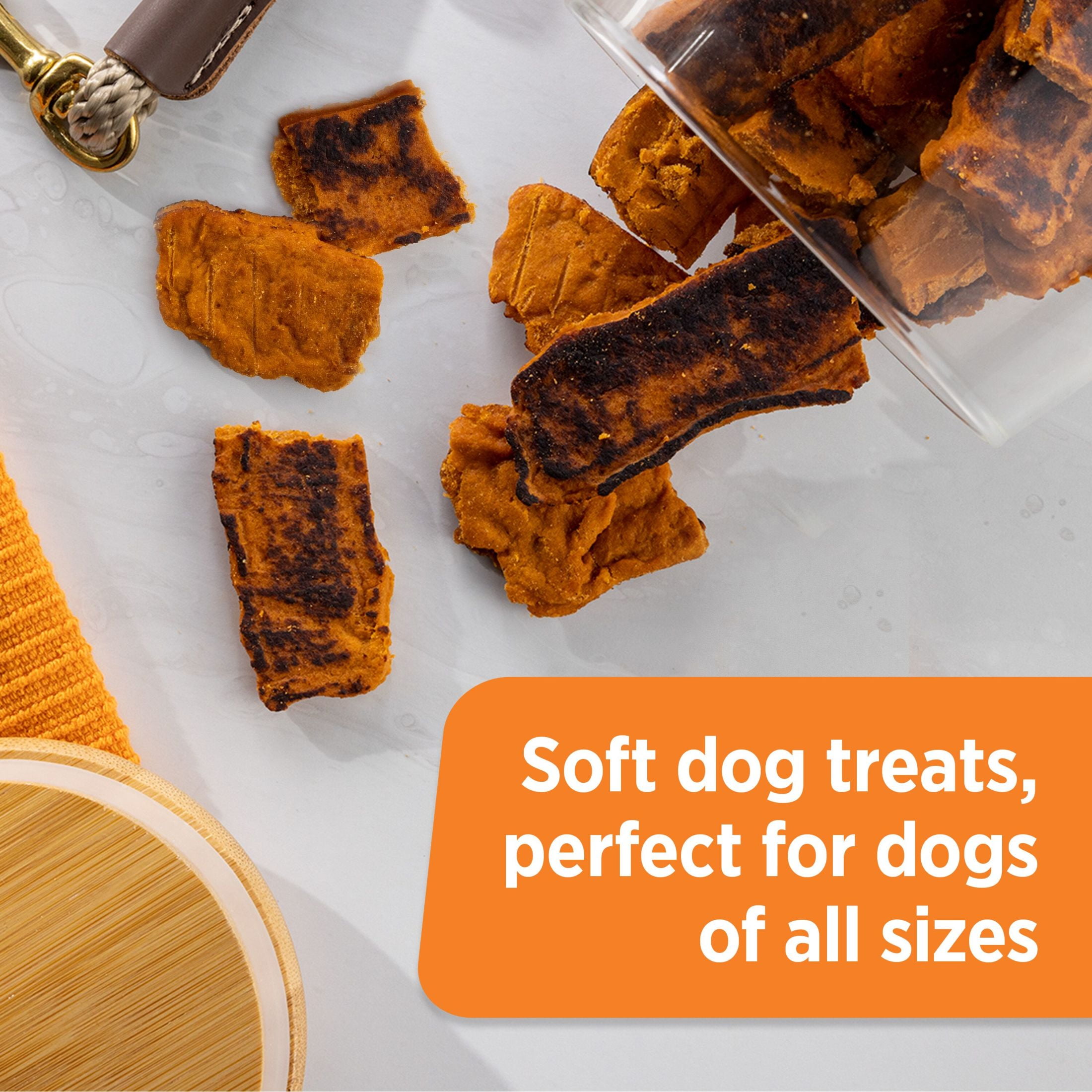 Rachael Ray Nutrish Turkey Bites Dry Dog Treats, Turkey & Hickory Smoke Bacon Soft Treats, 12 oz. Pouch