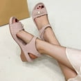 thumbnail image 2 of Orthopedic Wide Chunky Sandals for Women Strappy Arch Support Flat Wedge Sandals Walking Women Open Toe Ankle Strap Comfortable Platform Slip-On Shoes for Summer Beach Casual, 2 of 4