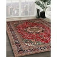 thumbnail image 3 of Ahgly Company Machine Washable Indoor Rectangle Traditional Saffron Red Area Rugs, 8' x 12', 3 of 7