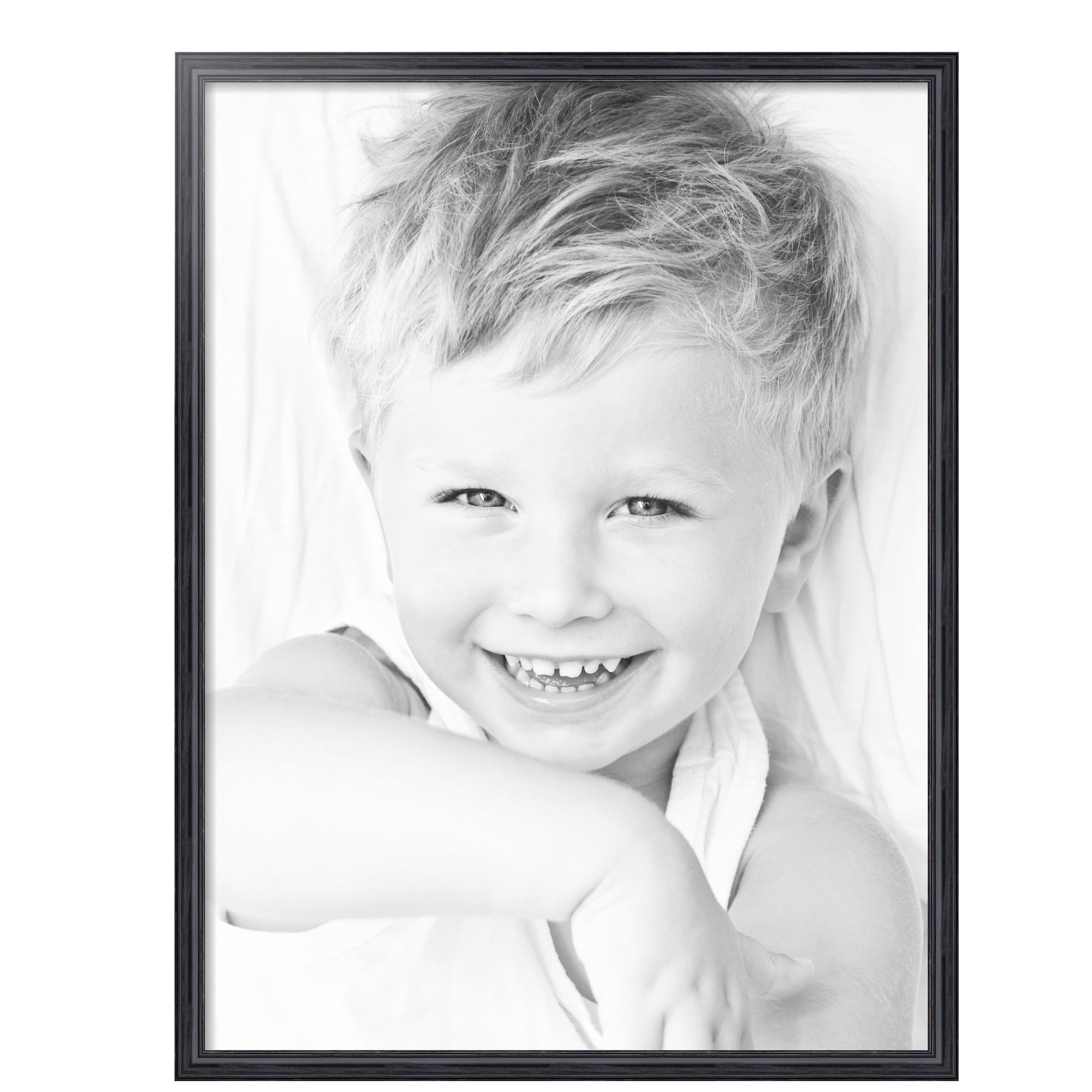 ArtToFrames 30" x 40" Galleria Noir Picture Frame, 30x40 inch Black MDF Poster Frame (WOM-4083),  Pack