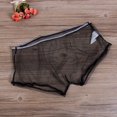 thumbnail image 2 of Wangsaura Culottes Aguichant en Maille Transparente pour Hommes, Boxeurs Transparents, 2 of 5