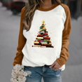 thumbnail image 2 of asdoklhq Sweatshirt for Women Casual Long-sleeved Pullover Round Neck Fashion Printed Top Brown S, 2 of 4