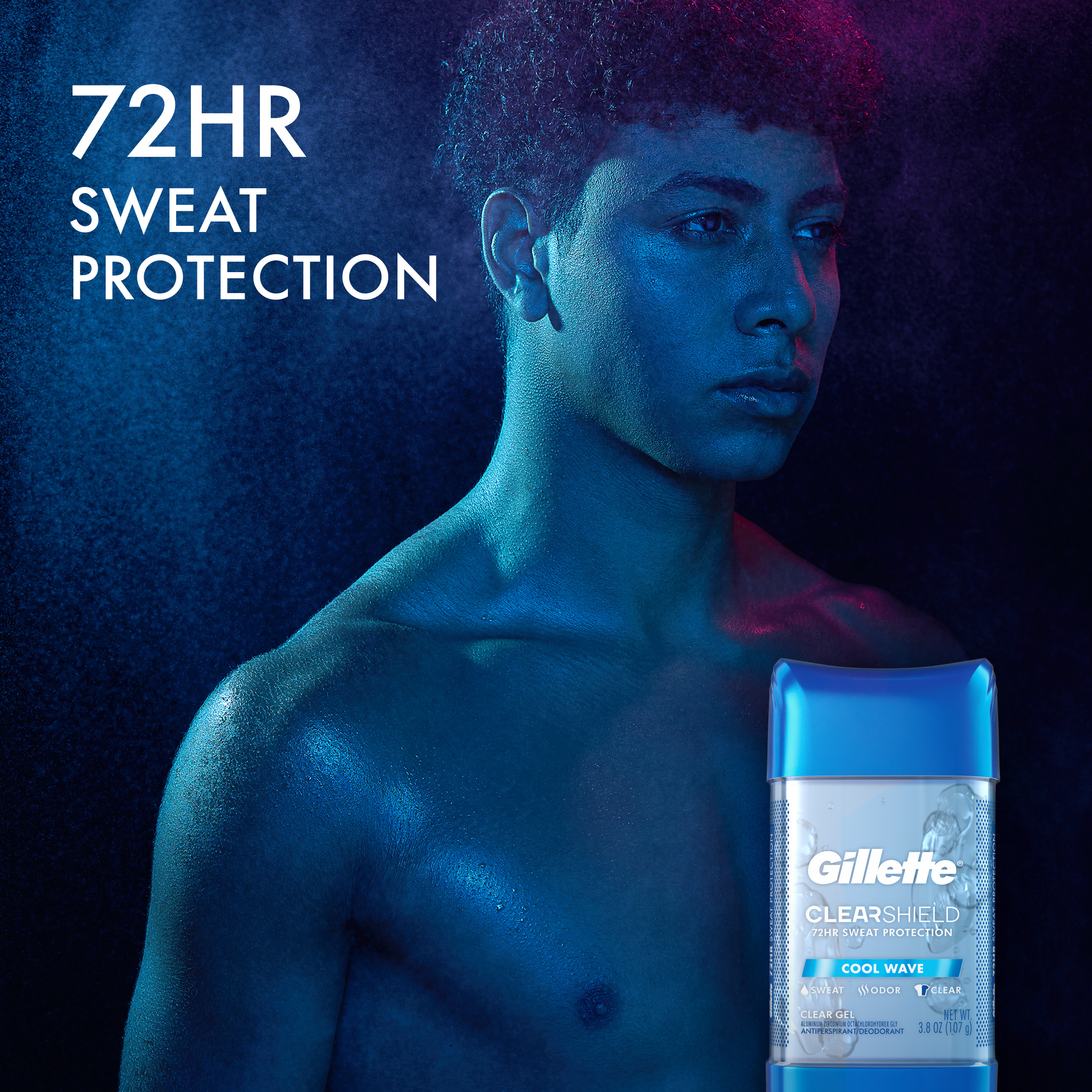 Gillette Antiperspirant Deodorant for Men, Clear Gel, Cool Wave, Twin Pack, 3.8oz - image 4 of 8