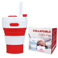 thumbnail image 1 of Taza de café de silicona plegable Taza de exterior retráctil portátil creativa 450ml con tapa, 1 of 5