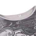 thumbnail image 4 of AMERTEER T-shirt à Col Rond pour Femmes à Manches Longues Rétro Floral Slim Base Shirt, 4 of 5