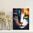thumbnail image 2 of Colorful Cat Abstract Oil Painting Canvas Art，Suitable for Living Room， Bedroom， Office， Dining Room， and Bathroom Decoration., 2 of 8