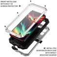 thumbnail image 2 of JiaheCover for iPhone 15 Pro Full Body Protection Case,Military Grade Built-in Tempered Glass Screen Protector Rugged Heavy Duty with Hidden Kickstand Shockproof Case,Support Wireless Charging,Silver, 2 of 9