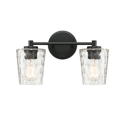 

Ballas 2 Light Bathroom Vanity Light in Matte Black