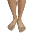 thumbnail image 5 of Couver Unisex Super Low Cut 5 Finger No Show Toe socks, White, Small, 5 of 7
