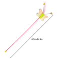 thumbnail image 2 of Plastic Cat Wand Funny Dragonfly Carrot Butterfly Cat Teaser Kitten Teaser Toy, 2 of 10