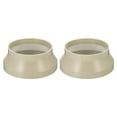 thumbnail image 1 of Conector reductor de conducto Uxcell de 8" a 6" tubo de ventilación adaptador beige 2 paquetes, 1 of 5