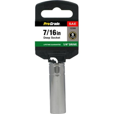 

Pro-Grade 12306 0.25 Drive x 0.43 in. 6 Point Deep Socket