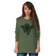 thumbnail image 3 of Butterfly Moth Key Spiritual Meaning Long Sleeve Tee Women Brisco Brands 5X, 3 of 6