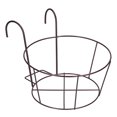thumbnail image 2 of Soporte para macetas sencillo y elegante para decoración de patio y jardín, barandilla de balcón de hierro de bronce, soporte para flores, 2 of 8
