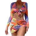 thumbnail image 1 of Traje DE Baño DE Tres Piezas Fridja con Estampado Sexy para Mujer, 1 of 5