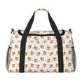 thumbnail image 1 of Disketp Squirrel And Rose Bolsa de Viaje Tipo Duffle, Bolso de Mano para Fin de Semana para Mujer, Bolsa de Gimnasio Ligera para Hombre, Esencial para Viajes, 1 of 7