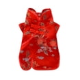 thumbnail image 2 of Chaleco para perro de Año Nuevo chino, traje Tang Cheongsam, ropa de verano para cachorros de gato, abrigo para Yorkshire, Pomerania, Shih Tzu, caniche, bichón, 2 of 5