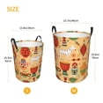 thumbnail image 5 of XMXT Collapsible Laundry Basket, Flat Ethnic Tribal Print Waterproof Laundry Hampers Storage Baskets Dirty Clothes Hamper, 40L, 5 of 8