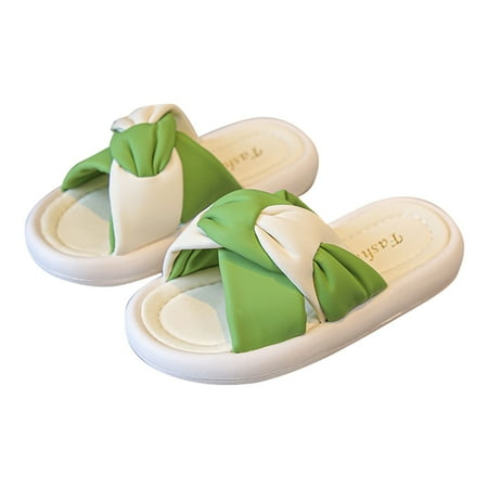 

Tengma Toddler Girl Sandals Toddler Pillow Slippers Shower Bathroom Comfort Non Slip Thick Sole Slippers Summer Beach Shoes Sandals for Girls （White Size: 34）