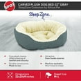 thumbnail image 2 of Sleep Zone Carved Plush Dog Bed, 2 of 4