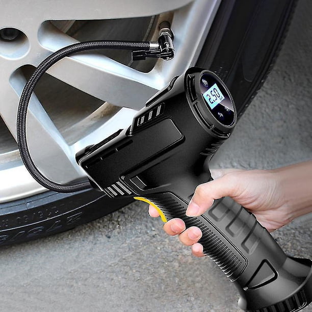 Bomba de aire eléctrica para coche, bomba inflable para neumáticos de coche, compresor de aire recargable portátil, equipo Digital de Inflador de neumáticos para coche, 120w
